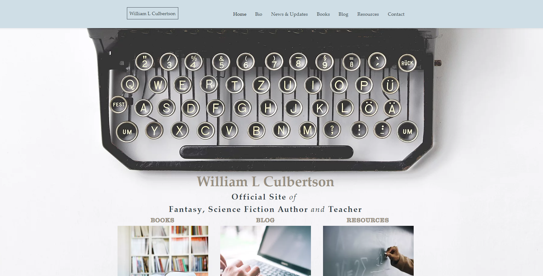 William L Culbertson Website Design by StoryCraft Productions